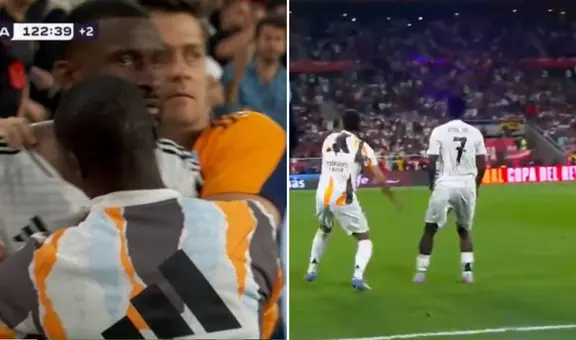 Rüdiger y Vinicius se volvieron locos: intentaron agredir al árbitro lanzando objetos en plena final de la Copa del Rey
