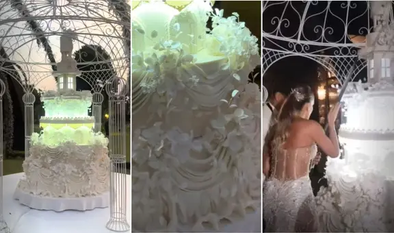 El exorbitante costo de la torta de la boda de Alejandra Baigorria: "De 3 metros y con 500 pétalos de azúcar"