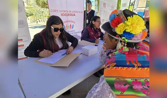 Población vulnerable de Carumas accedió a campaña de "Justicia itinerante"