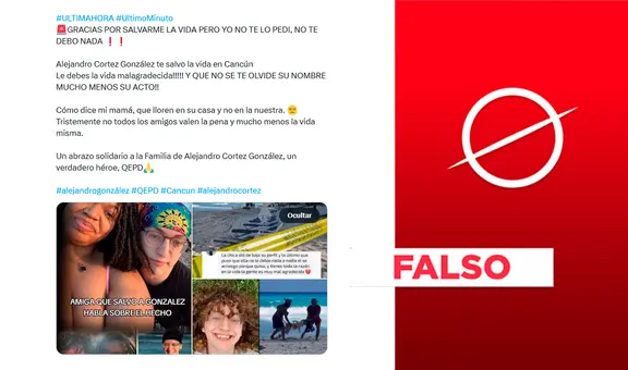 Joven rescatada por amigo hallado muerto en Cancún no dijo "gracias por salvarme la vida, pero yo no te lo pedí"