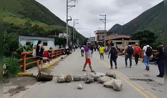 Paro de 72 horas en Cutervo: exigen terminar la Carretera Longitudinal de la Sierra tras 11 años de abandono
