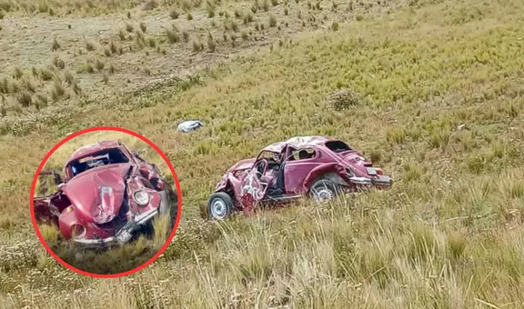 Esposos mueren luego de que el auto conducido por su hijo cayera a un abismo en Huancavelica