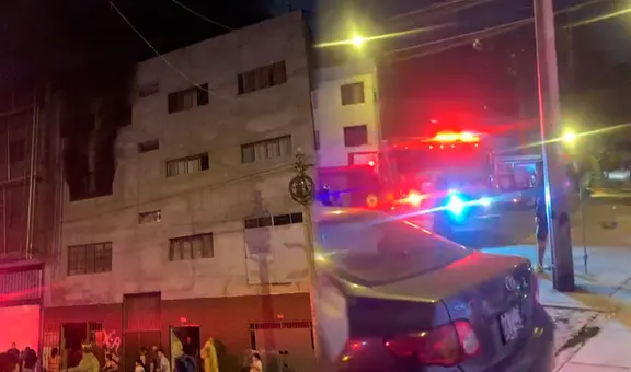 Fuerte incendio afecta vivienda de cuatro pisos en Jesús María: 9 unidades de bombero en la emergencia