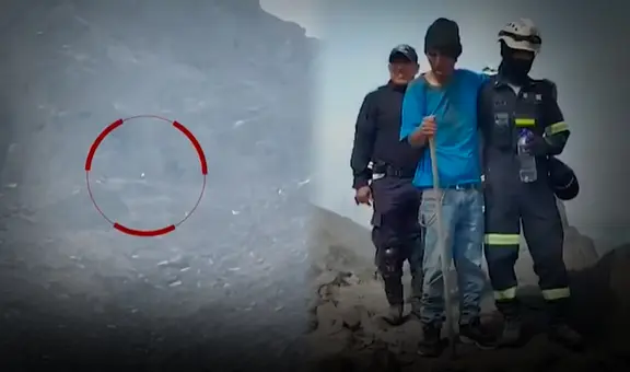 Hombre fue reportado como desaparecido y es hallado en la cima de un cerro en Chosica: subió solo y no supo cómo bajar