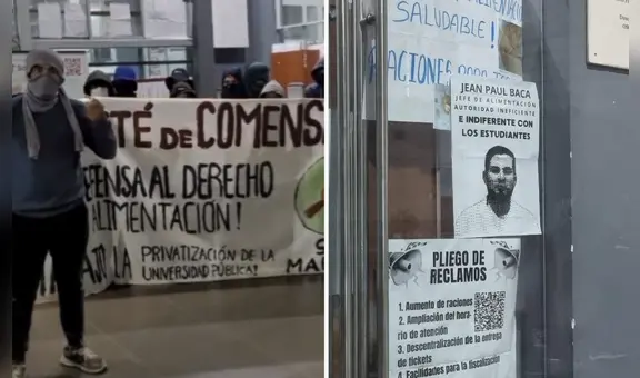 Estudiantes de San Marcos toman oficinas administrativas: exigen mejoras en el servicio del comedor