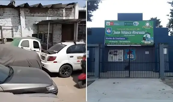 Cochera ilegal funcionaba dentro de colegio en VES y padres acusan al cuidador de intimidar a los escolares: "Ofrece caramelos y los llama"