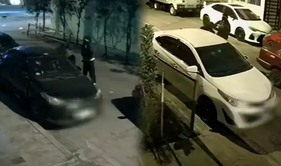 Delincuentes armados salen huyendo tras ser descubiertos por vecinos robando autopartes en Cercado de Lima