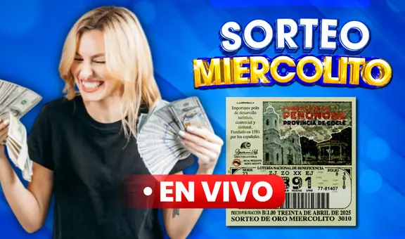 Resultados Sorteo Miercolito 3010 EN VIVO, HOY 30 de abril: revisa los números ganadores de la Lotería Nacional de Panamá