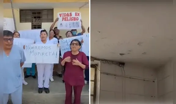 Personal de salud del centro materno infantil de Cañete denuncia pésimo estado del establecimiento: techos están al borde del colapso
