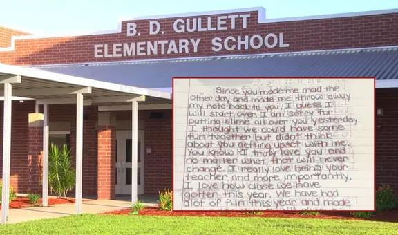 Profesor de Florida sería acusado por acoso e intimidación al enviar carta a alumna de 11 años: ''Realmente te amo''