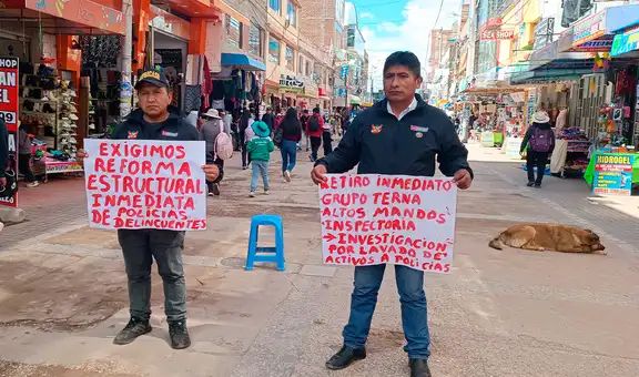 Rondas urbanas en Juliaca exigen la presencia del ministro del Interior tras descrédito de la Policía