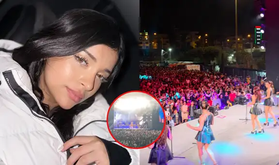 Lanzan botellazo a Cielo Fernández en concierto de Corazón Serrano tras rumores de relación con cantante de La Única Tropical