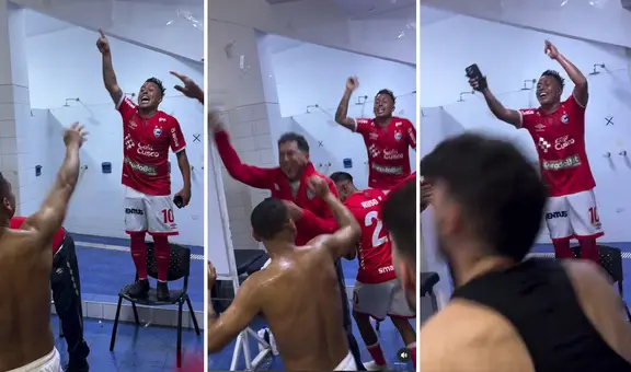 Christian Cueva celebró cantando 'El Cervecero' en el camerino de Matute tras ganarle a Alianza Lima