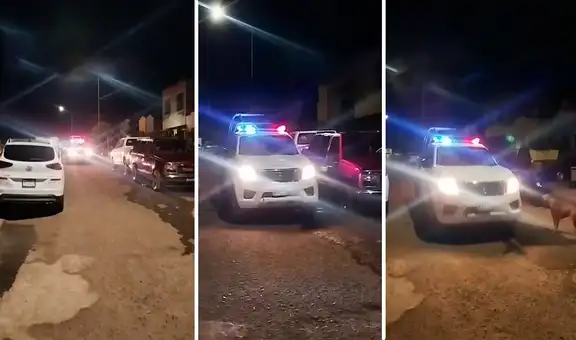 Patrullero sorprende al recorrer las calles usando audio viral de TikTok: "No, la policía"