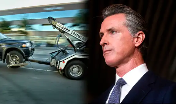 California: nueva ley firmada por Gavin Newsom permite incautar vehículos sin detener al conductor