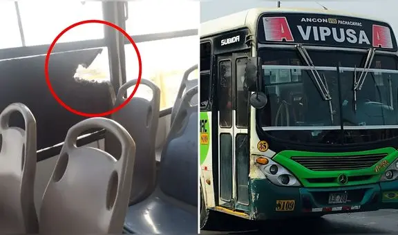 Atentado en la Vía Evitamiento: lanzan bomba molotov a bus de Vipusa con pasajeros a bordo
