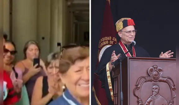 Chiclayanos se concentran en la catedral Santa María para celebrar la elección del papa Robert Prevost: "Que venga a bendecirnos"