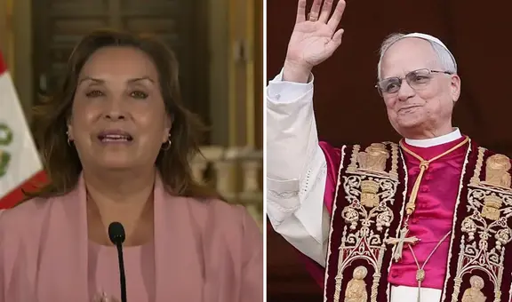 Dina Boluarte se cuelga del nuevo papa León XIV: "El papa es peruano, Dios ama al Perú"