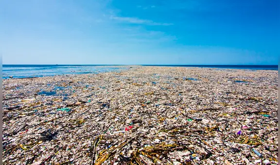 La 'isla de plástico' que triplica en tamaño a Francia y recibe el nombre de 'séptimo continente' en medio del océano Pacífico