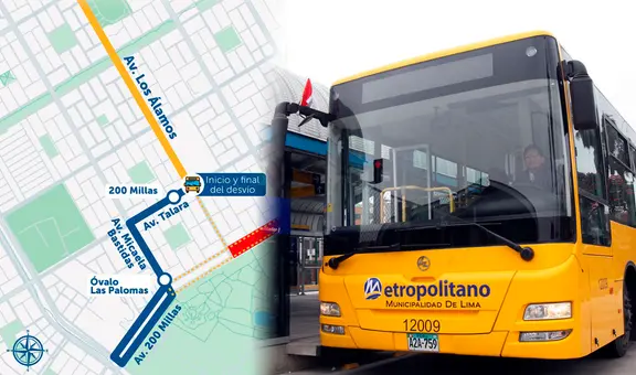 ATU anuncia desvío del Metropolitano en Villa El Salvador por cierre de Av. 200 Millas: estas son las rutas alternas