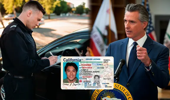 Gavin Newsom respalda ley en California que sanciona a los conductores con duras penas por no cumplir requisito básico vehicular