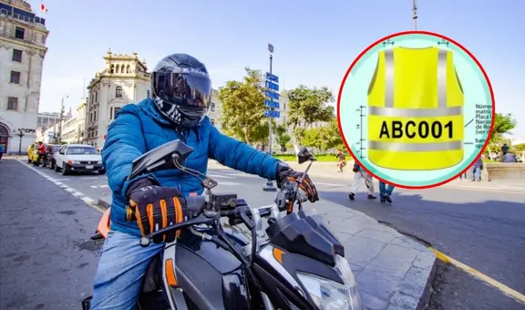 Desde esta fecha motociclistas de Lima y Callao deberán pagar multas de S/428 por no usar chaleco con placa