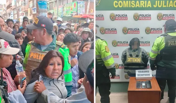 Pobladores en Juliaca intentan linchar a mujer que robó celular a adolescente