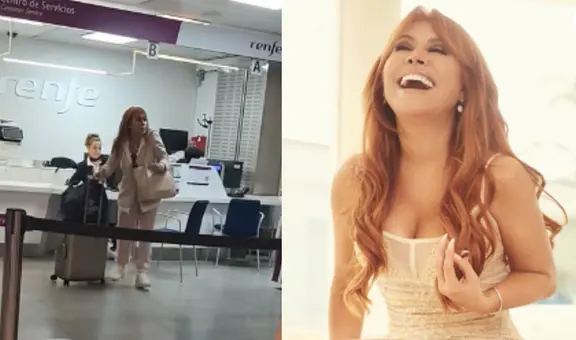 Magaly Medina impacta al encarar a usuario que la grabó tomando tren en Europa: “¿Crees que soy Georgina?”