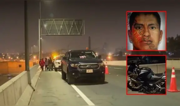 En San Martín de Porres: policía de civil muere tras caer de su moto en la vía expresa Línea Amarilla