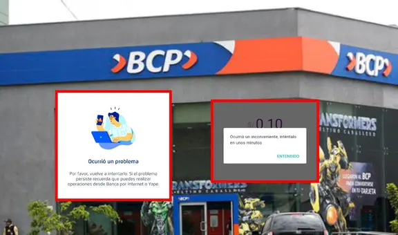 Reportaron caída de BCP y Yape: usuarios no pudieron acceder al app ni realizar transferencias