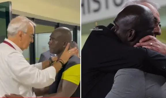 Conmebol publica emotivo encuentro y abrazo de Fossati a Segundo Castillo durante partido de Libertadores