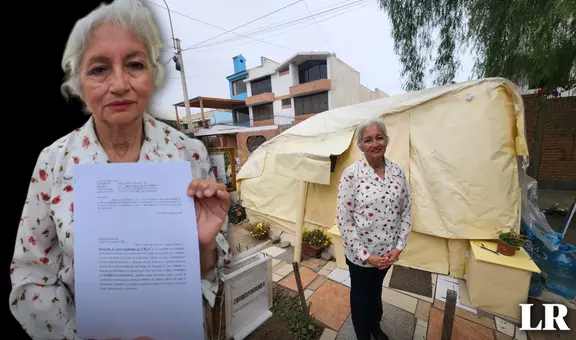 Adulta mayor vive en una casa de papel en Surco desde hace 7 años, tras ser desalojada por sus hermanos: podría perderlo todo