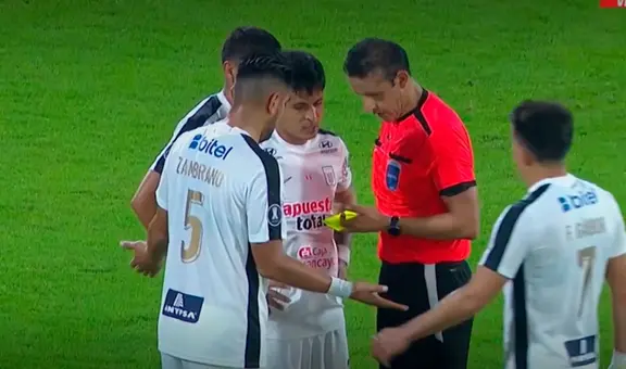 Carlos Zambrano se sorprendió con su tarjeta roja: no sabía que tenía 2 amarillas y dejó a Alianza Lima con 10 hombres
