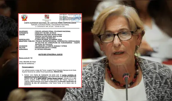Susana Villarán: Poder Judicial confirma inicio de juicio oral contra exalcaldesa para el 23 de setiembre
