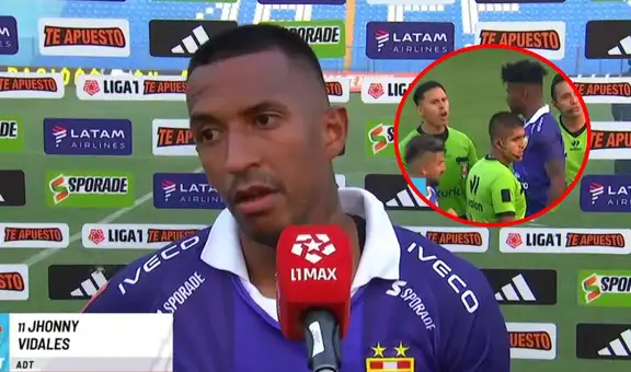 Jhonny Vidales, goleador de ADT, 'explotó' contra el árbitro por victoria de Sporting Cristal: "Así es nuestro fútbol"