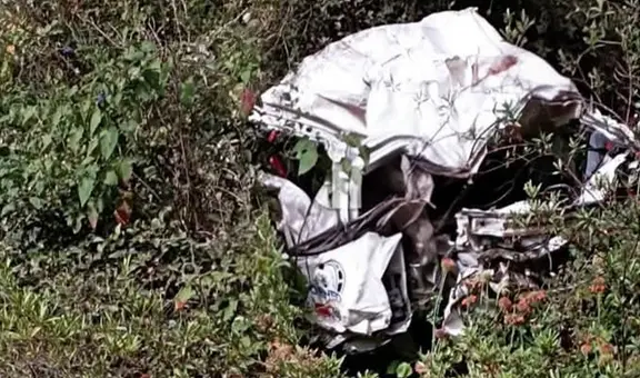 Combi cae al abismo y deja un fallecido en la sierra de La Libertad