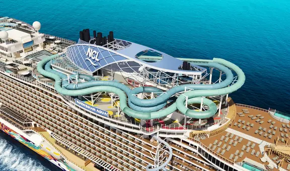 Crucero Norwegian Aqua sorprende con la primera montaña rusa acuática en altamar