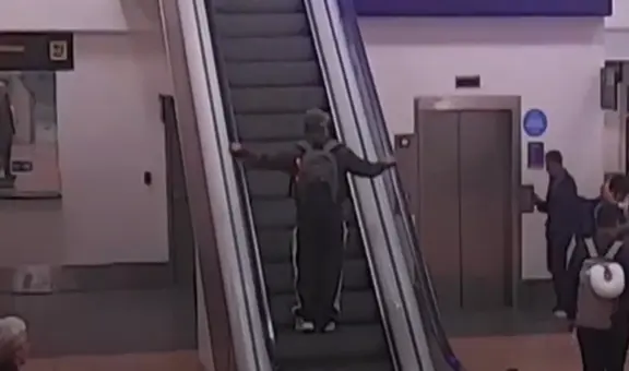 Revelan imágenes de alias 'Cuchillo' cuando huyó del país junto con abogada