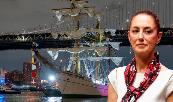 Sheinbaum pidió no politizar el accidente del buque mexicano Cuauhtémoc en el puente Brooklyn: "Fue un accidente"