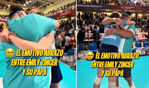 Figura de Regatas Lima y su padre protagonizan conmovedora escena tras vencer a Alianza Lima por la segunda final de vóley