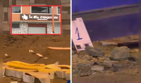 Dos atentados en una sola noche: extorsionadores atacan con explosivos restaurantes en Comas y Carabayllo