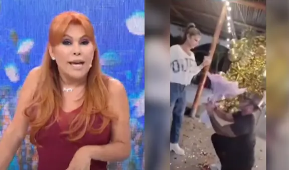 Magaly Medina critica a Christian Domínguez por pedida de matrimonio a Karla Tarazona: “Se arrodilla y hace el teatrín”