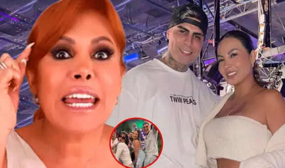 Magaly Medina no se guarda nada y le dice de todo a Pamela López y su pareja Paul Michael: "Tiene a un títere parado a su costado"
