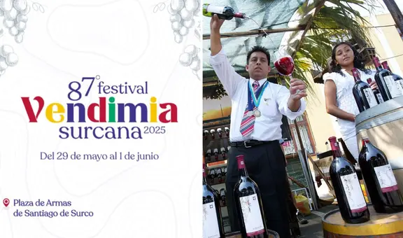 Celebra la Vendimia de Surco 2025: evento gratuito con vinos, comida y música en vivo para disfrutar en familia, ¿cuándo inicia?