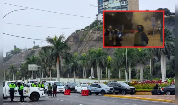 Cierran tramo de la Costa Verde por desalojos en terminal pesquero de Chorrillos y se genera fuerte congestión