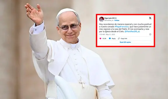 A un mes de su partida, el Papa León XIV recuerda a Francisco: “Él nos acompaña desde el Cielo”