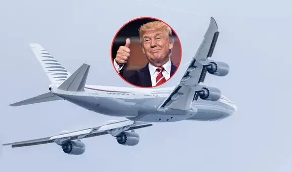 Estados Unidos acepta oficialmente el Boeing 747 de Qatar y Donald Trump lo celebra: "Es una cosa fantástica"