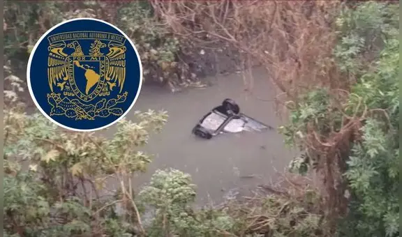 Cinco estudiantes de la UNAM son hallados sin vida luego de que su vehículo se volcara a un canal de aguas negras en Cuautitlán Izcalli