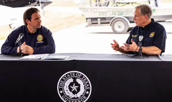 Ron DeSantis y Greg Abbott unen fuerzas contra inmigrantes: Florida y Texas planean redadas masivas de ICE