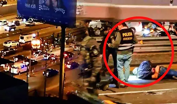 Feroz balacera en la Vía Expresa deja un coronel herido tras persecución a delincuentes